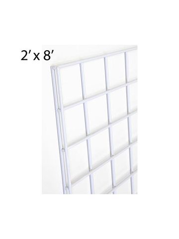 White Gridwall Panels, 2' x 8'