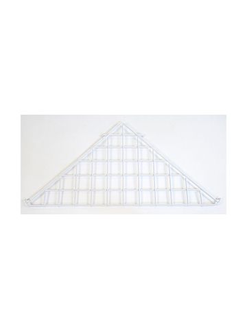 White Triangle Shelf, Gridwall Attachment