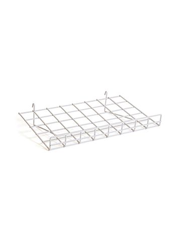 White Flat Shelf with Lip, 15" x 24"