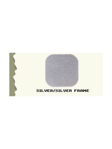 44.5", Brushed Silver/Silver Frame, Full Sized Corner Jewelry Showcase
