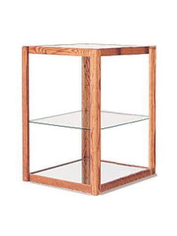 3', E'Tagere Open Shelf Display with Mirror Bottom