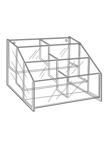 Acrylic 3-Tier Bin, with 7-1/2" compartment