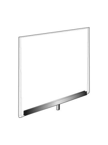 Acrylic Sign Holder with Chrome Channel