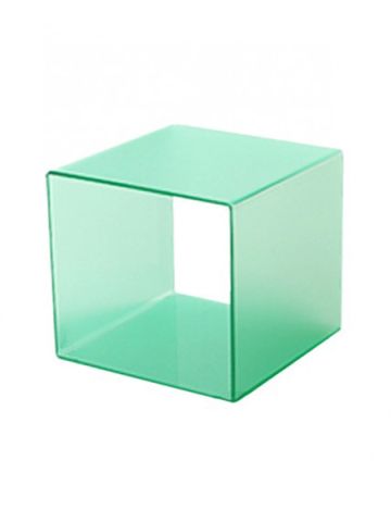 Green, Frosted Cube Display