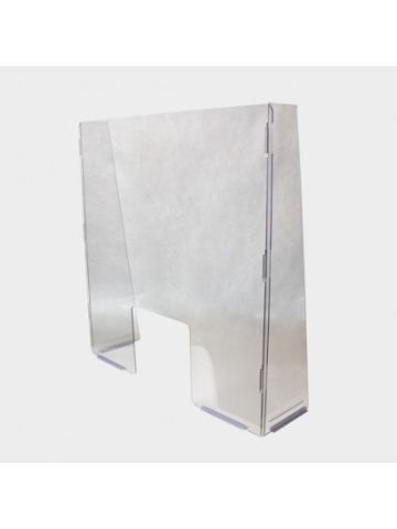 Free Standing Sneeze Guard with Access Hole