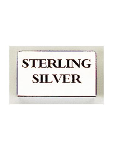 Black on Silver, "STERLING SILVER" Showcase Signs