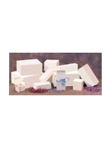 White Folding Gift Boxes, 6.5" x 6.5" x 1.5"