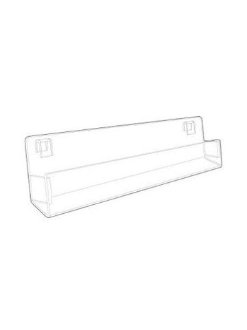 Acrylic J-Racks For Gridwall, 23-3/4" Closed Ends