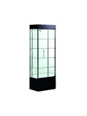 Cherry, Hexagon Stretched Tower Display Case 