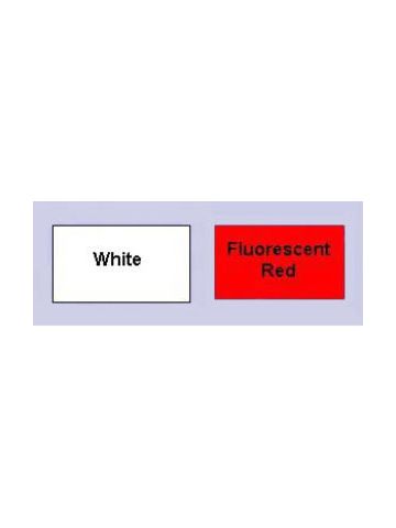 Fluorescent Red, 1 Line Garvey 25 Labels