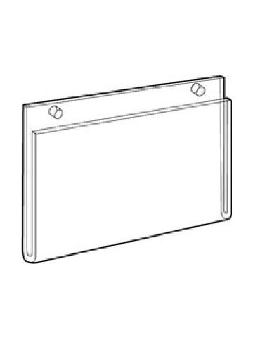 Acrylic Sign Holders for Wallmount, 14" x 22"