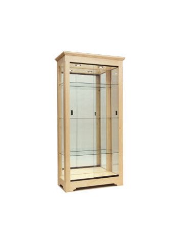 6' Oak, Collector's Series Upright Displays, with Lights