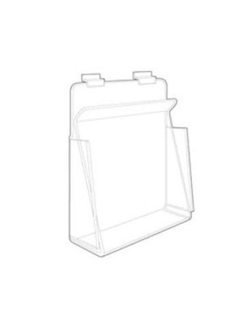 Acrylic Display Holders for Packaged Items for Slatwall Closed Sided, 4-1/2" x 4-1/8"
