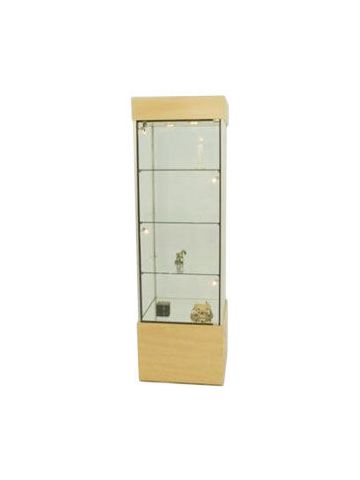 Gold, Compact Square Tower Display Case 
