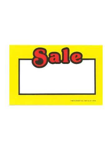 Yellow Sale Square, Sign Cards