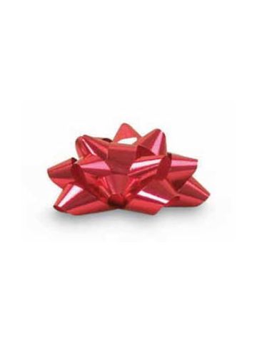 3/4" Red, Glitter Star Bows