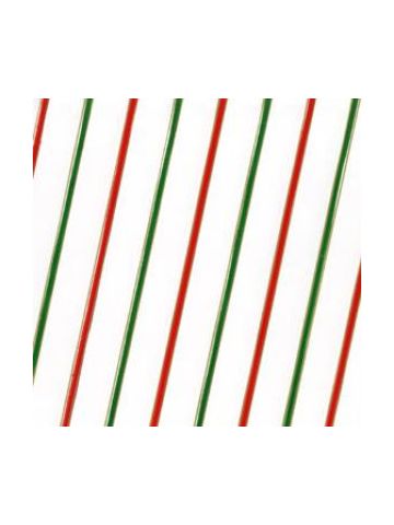Diagonal Stripes Red/Green/Gold, Printed Polypropylene Rolls