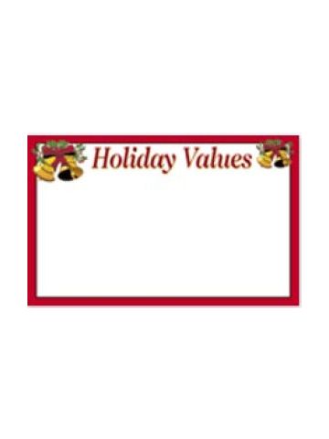 Holiday Values', Seasonal Sign Cards