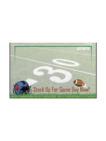 Stock up for Game Day', Seasonal Sign Cards
