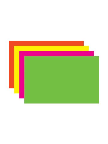 Assorted Fluorescent, Blank Sign Cards