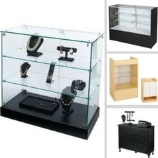 Display your products in showcases from small, medium, and tall.
