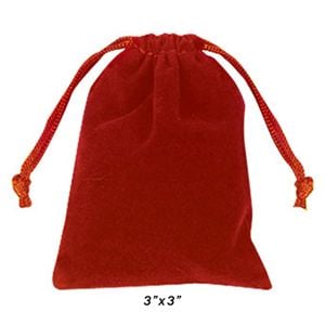 100 BROWN 2x2 Jewelry Pouches Velour Velvet Gift Bags 