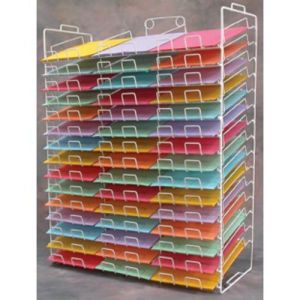 New Retail 6-tier Paper Rack Display Holds up to 100 Sheets Per Slot 12" X 12" 